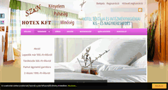 Desktop Screenshot of hoteltextilia.hu